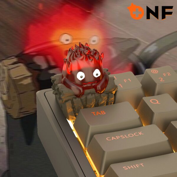 NF Peripheral Cassifa Keycap Hal's Mobile Castle Transparent Keycap Personalized Creative 3D Stereo Keyboard Cap