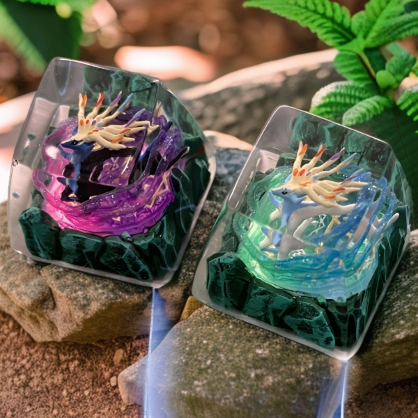 Pokémon Keycaps Original Pokémon Pokémon Illustration Mechanical Keyboard Resin Transparent Keycaps