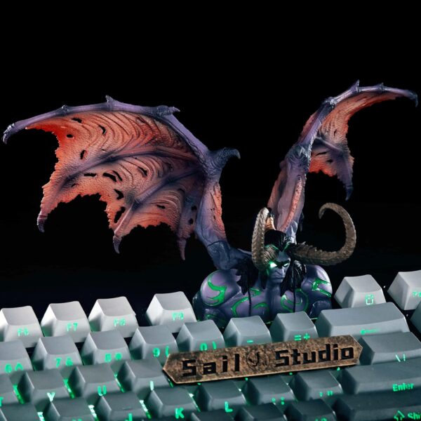 World of Warcraft original keycaps Demon Hunter Illidan keycaps personalized gift ornament