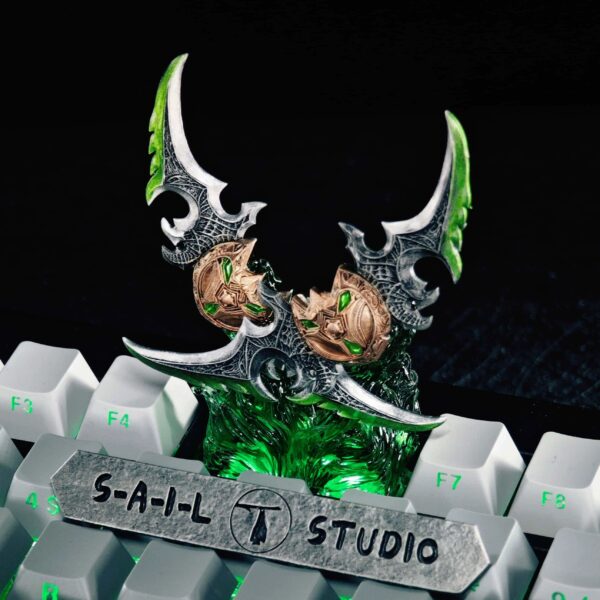 World of Warcraft surrounding original personalized keycaps Essinos Battle Blade Illidan Egg Knife creative keycap gift